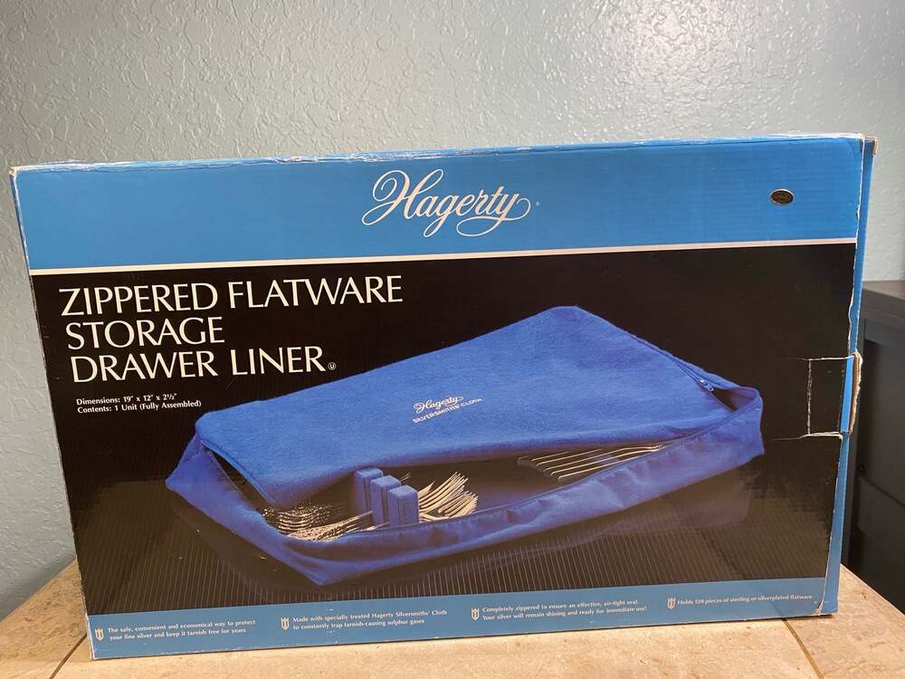 Hagerty Zippered Flatware Storage Drawer open box